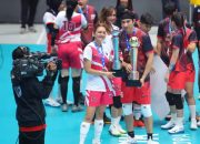 Donna Agnesia Turut Meramaikan Pertandingan Ekshibisi Fun Volley Ball di Indonesia Arena