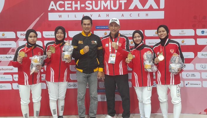 Aceh Jadi Juara Umum Cabor Anggar Dengan 4 Emas, PON XXI Aceeh-Sumut