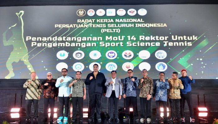 Menpora Dito Hadiri Rakernas PP Pelti, Dorong Pembinaan dan Prestasi Tenis Indonesia di Tingkat Dunia