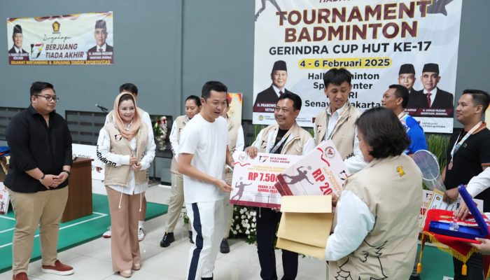 Wamenpora Taufik Hidayat Apresiasi Turnamen Badminton “Gerindra Cup” 2025 untuk Gairahkan Olahraga