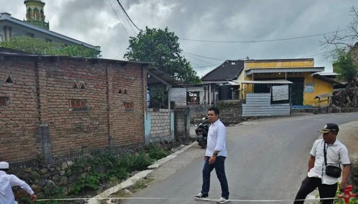 Pemdes Semoyang Lakukan Pengukuran Jembatan Penghubung ke Semudane