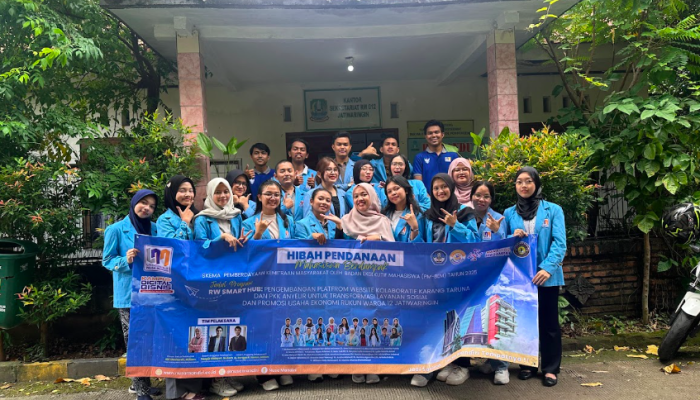 Mahasiswa UNM Gandeng PKK & Karang Taruna Wujudkan RW Smart Hub di Jatiwaringin