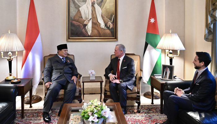 Presiden Prabowo Terima Apresiasi Abdullah II of Jordan atas Komitmen Indonesia pada Solusi Dua Negara