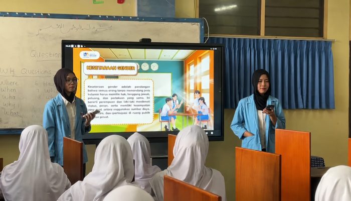 KIKIS STEREOTIP SEJAK DINI, MAHASISWA UNIVERSITAS NUSA MANDIRI SUKSES EDUKASI KESETARAAN GENDER DI SMP AL NUR