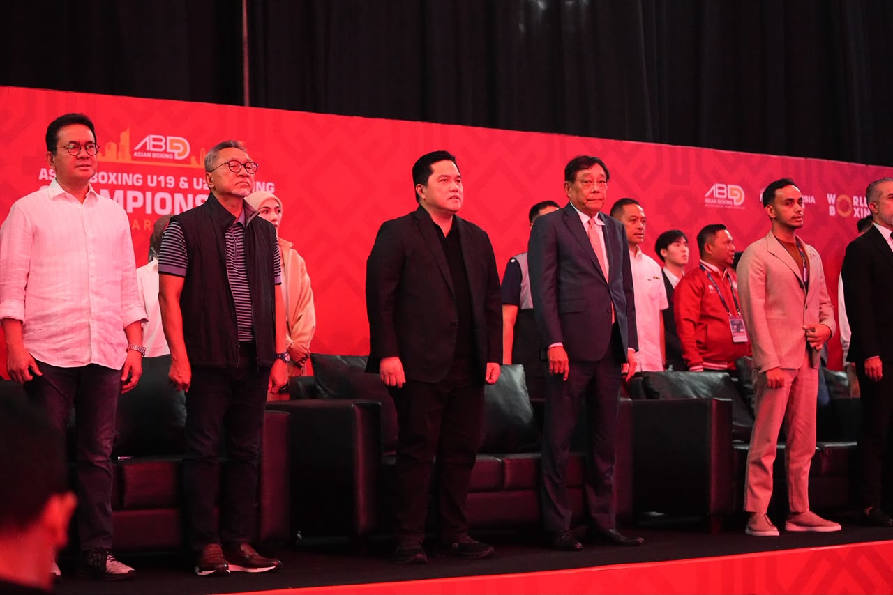 Menteri Pemuda dan Olahraga (Menpora) RI, Erick Thohir, secara resmi membuka Asian Boxing U19 dan U23 Championship 2026 di Basket Hall Gelora Bung Karno (GBK)