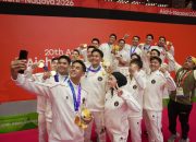 Prabowo Beri Selamat, Tim Bulu Tangkis Indonesia Sumbang Emas Pertama Asian Games 2026