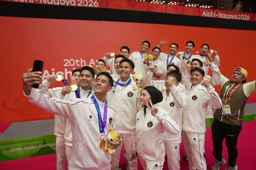 Prabowo Beri Selamat, Tim Bulu Tangkis Indonesia Sumbang Emas Pertama Asian Games 2026